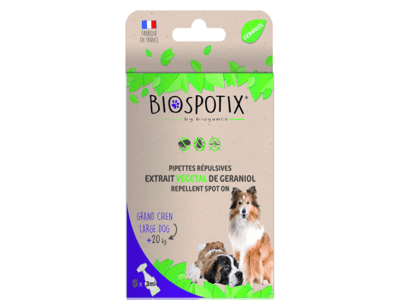 Pipetas Biospotix para perros talla L y XL. Arppe.