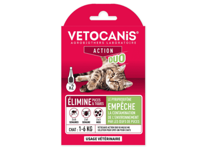Pipetas antiparasitarias gatos hasta 6kg. Vetocanis.